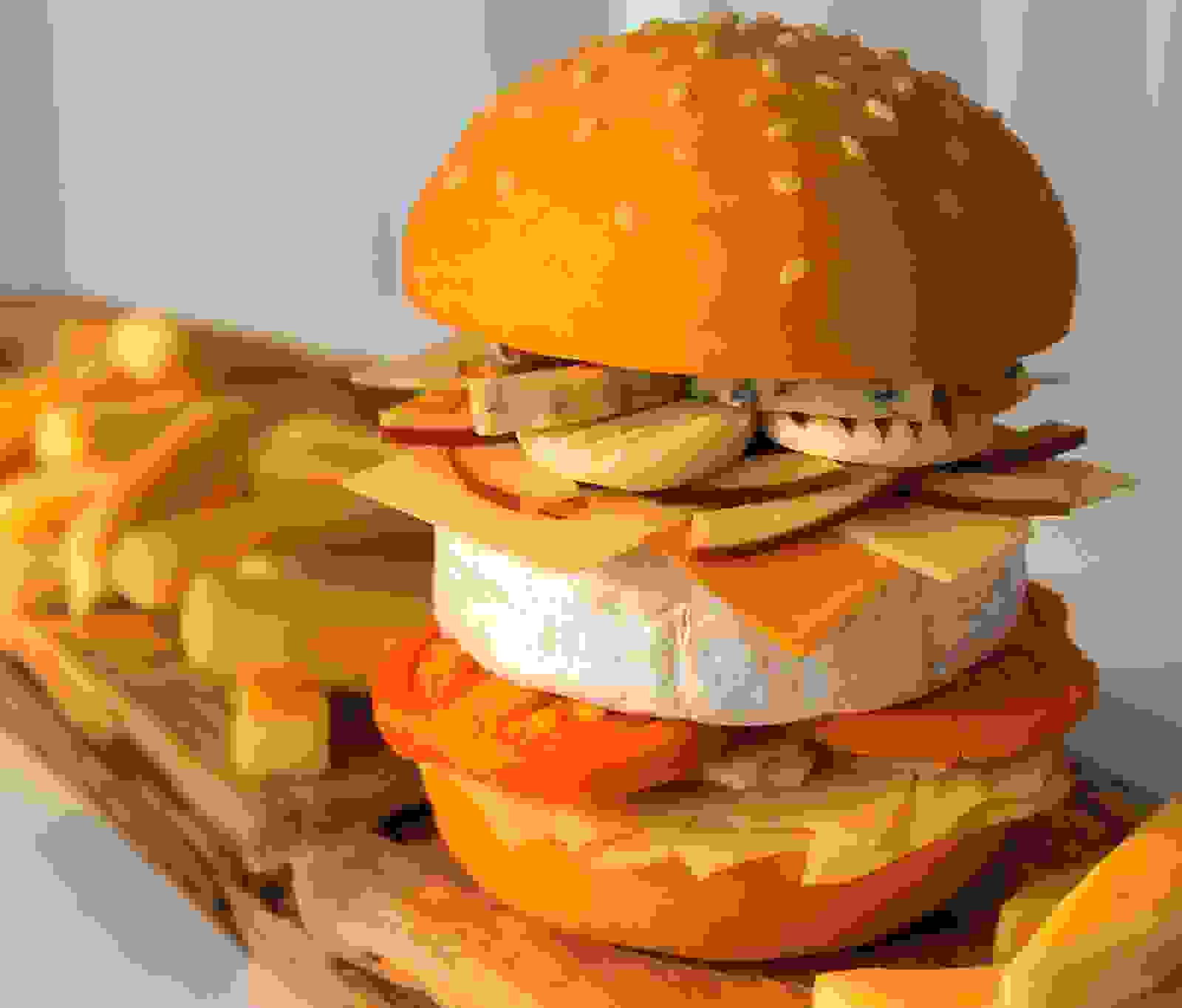 Cheeseburger Cheese Sculpture