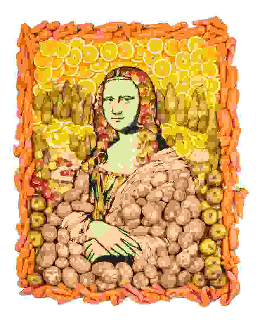 Fresh Fruit And Veg Mona Lisa