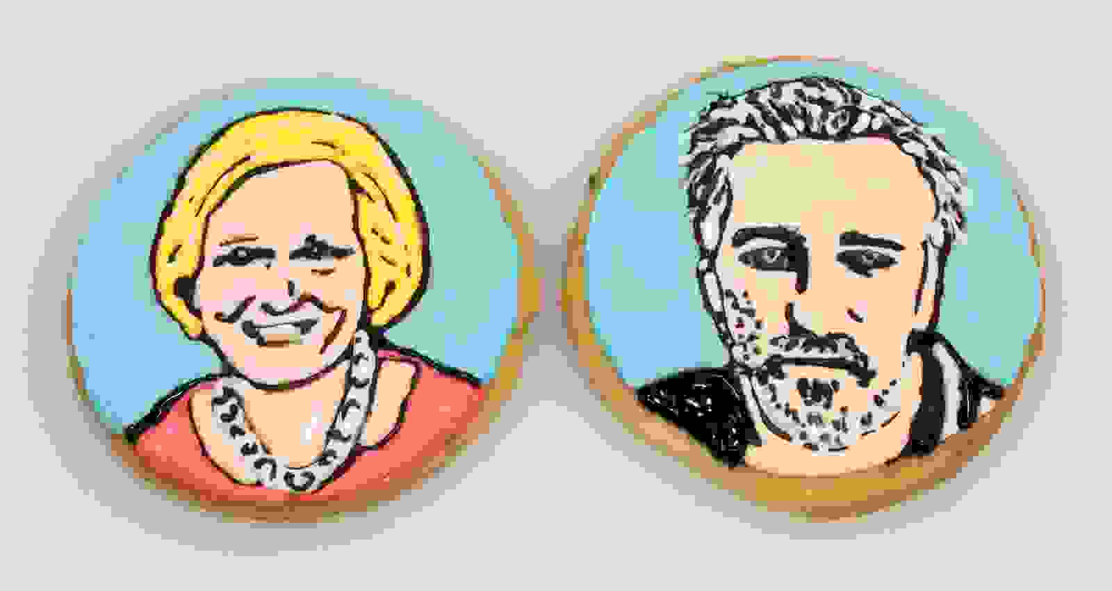 Mary And Paul Biscuit Portraits