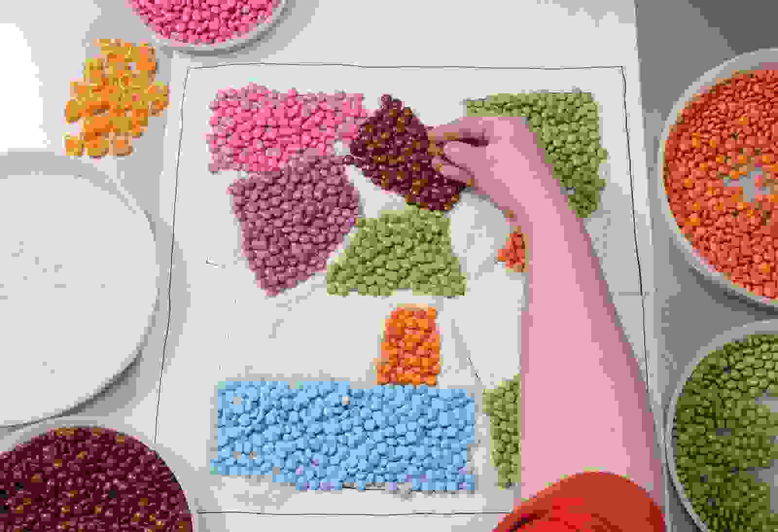 Smarties Food Art