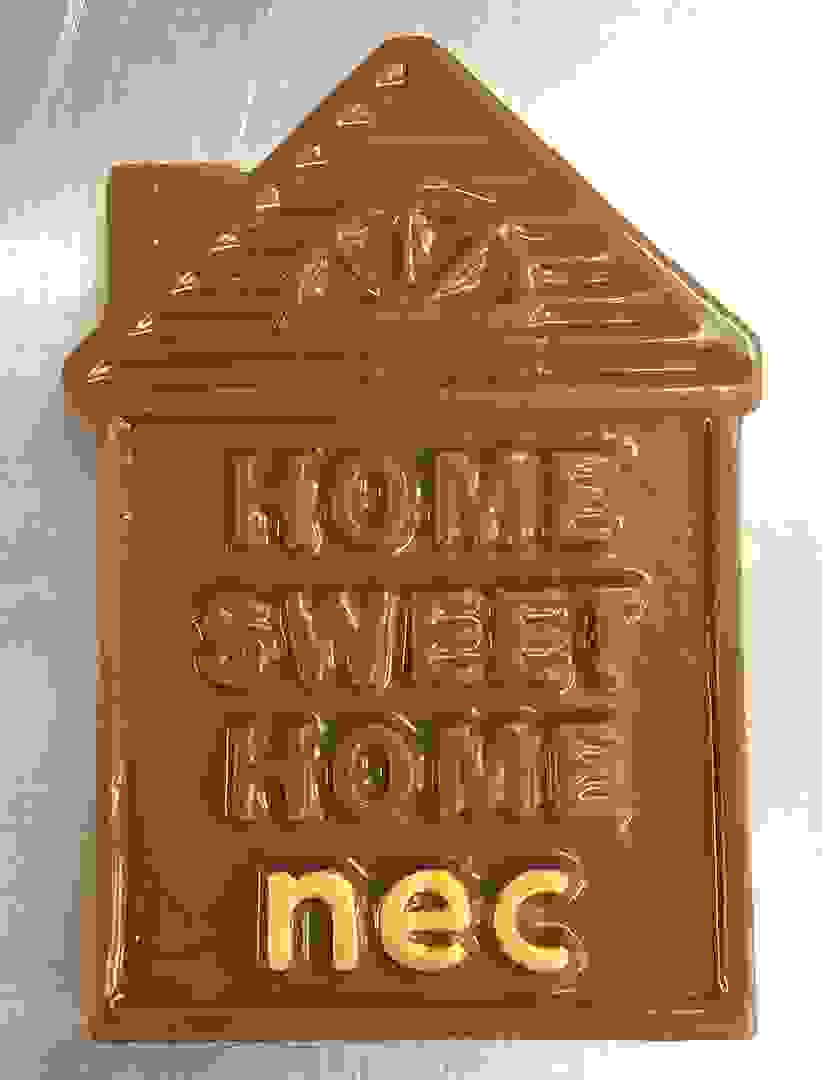 Home Sweet Home Chocolate Slab