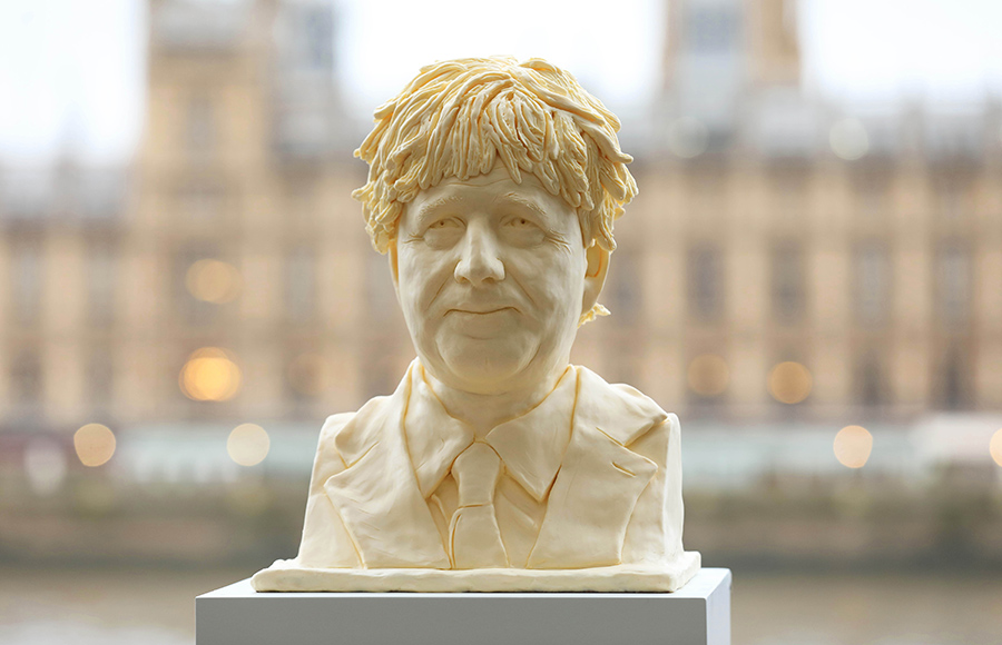 Final sculpture of 'Butter Boris'