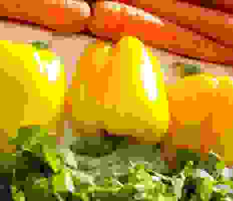 Yellow Peppers Close Up Yellow Peppers Close Up